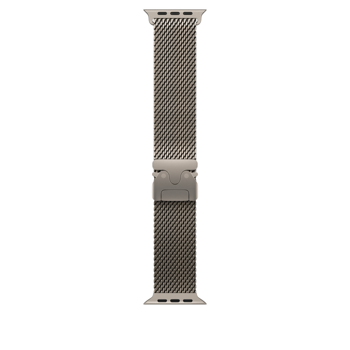 Laptop, Tablete & Telefoane - Apple Watch 49mm Loop:  Natural Titanium Milanese Loop - Large
