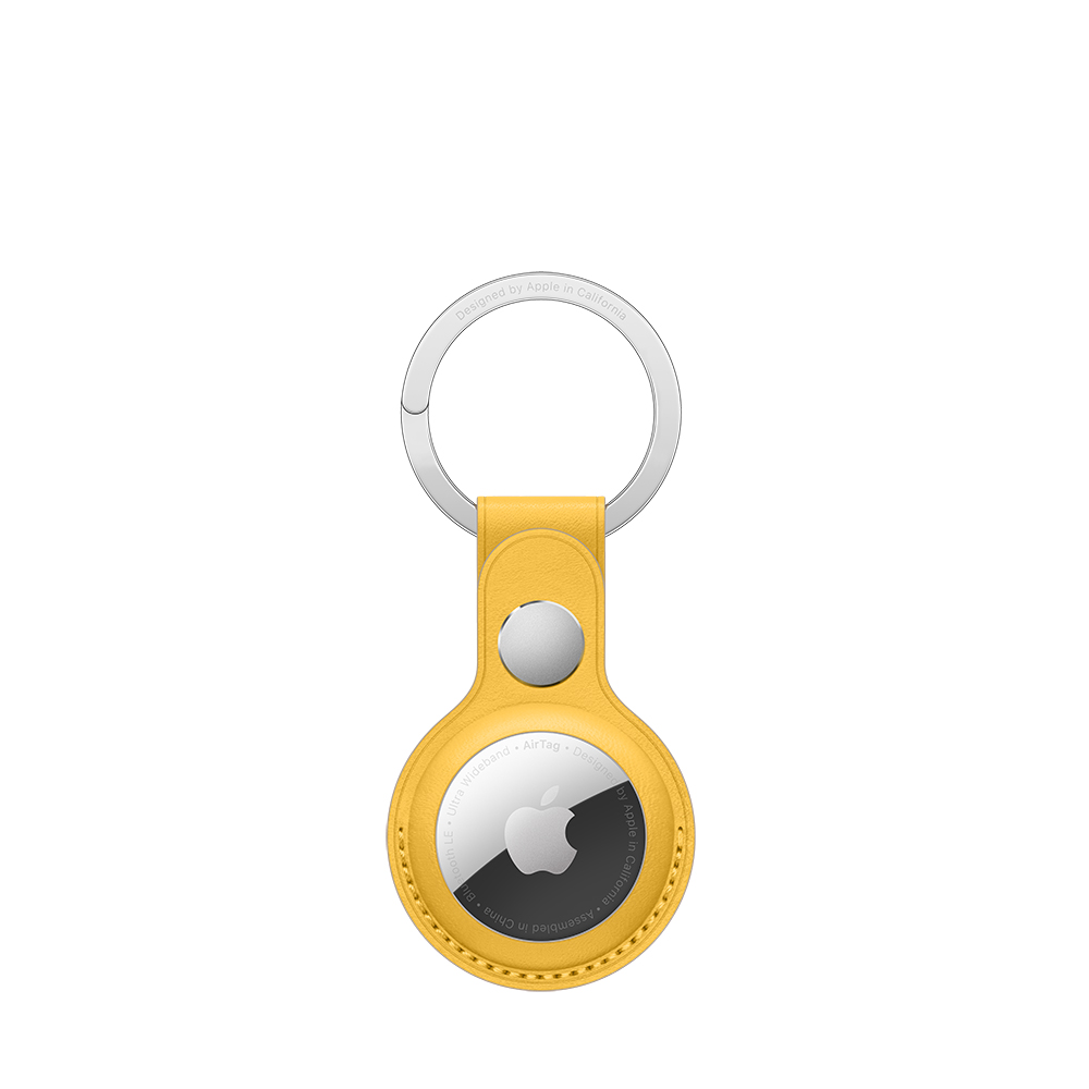 Apple AirTag Leather Key Ring - Meyer Lemon (Seasonal Summer2021) [1]