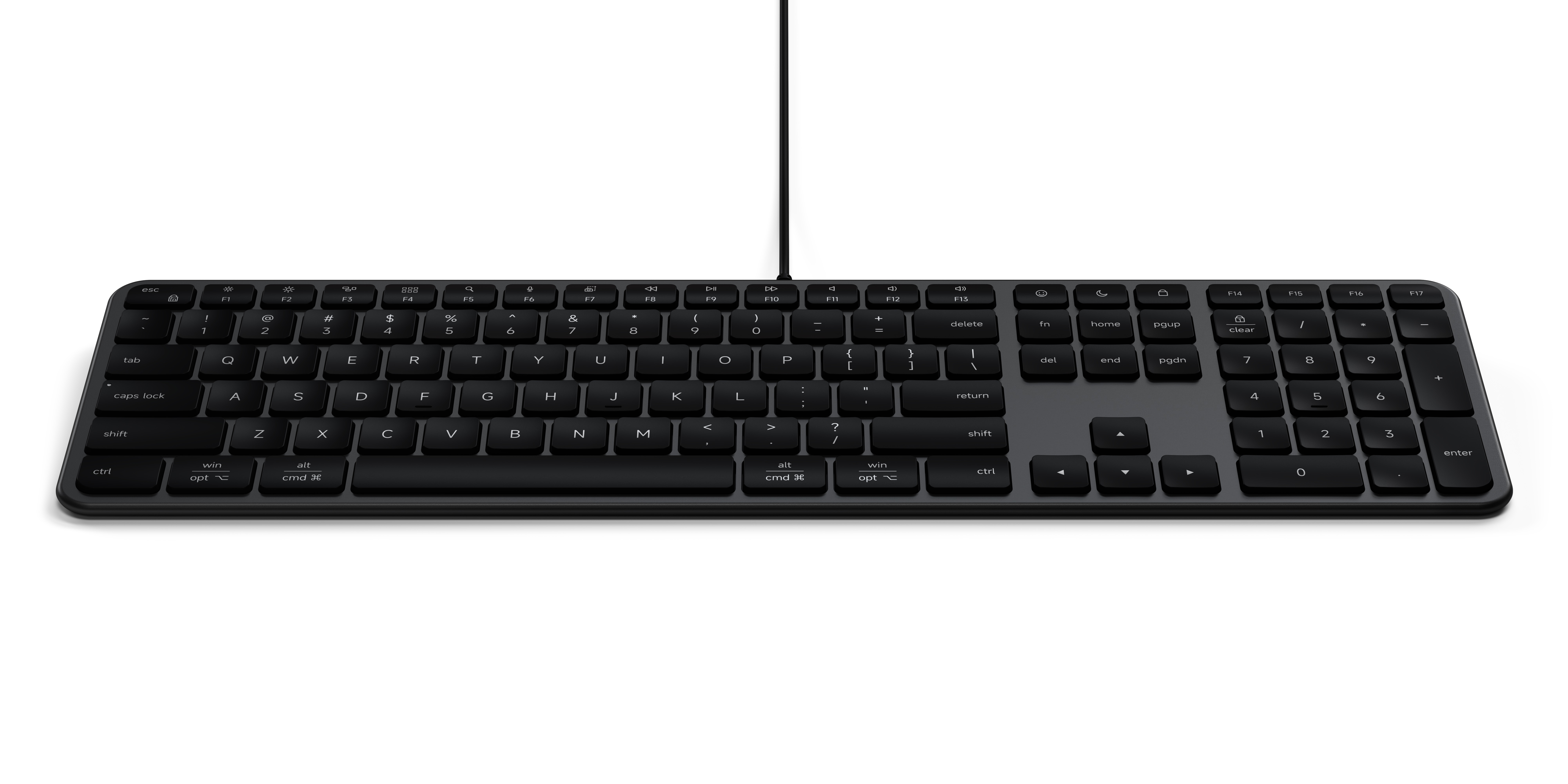 Satechi Slim LX3 Wired Keyboard - US English - Space Black [8]