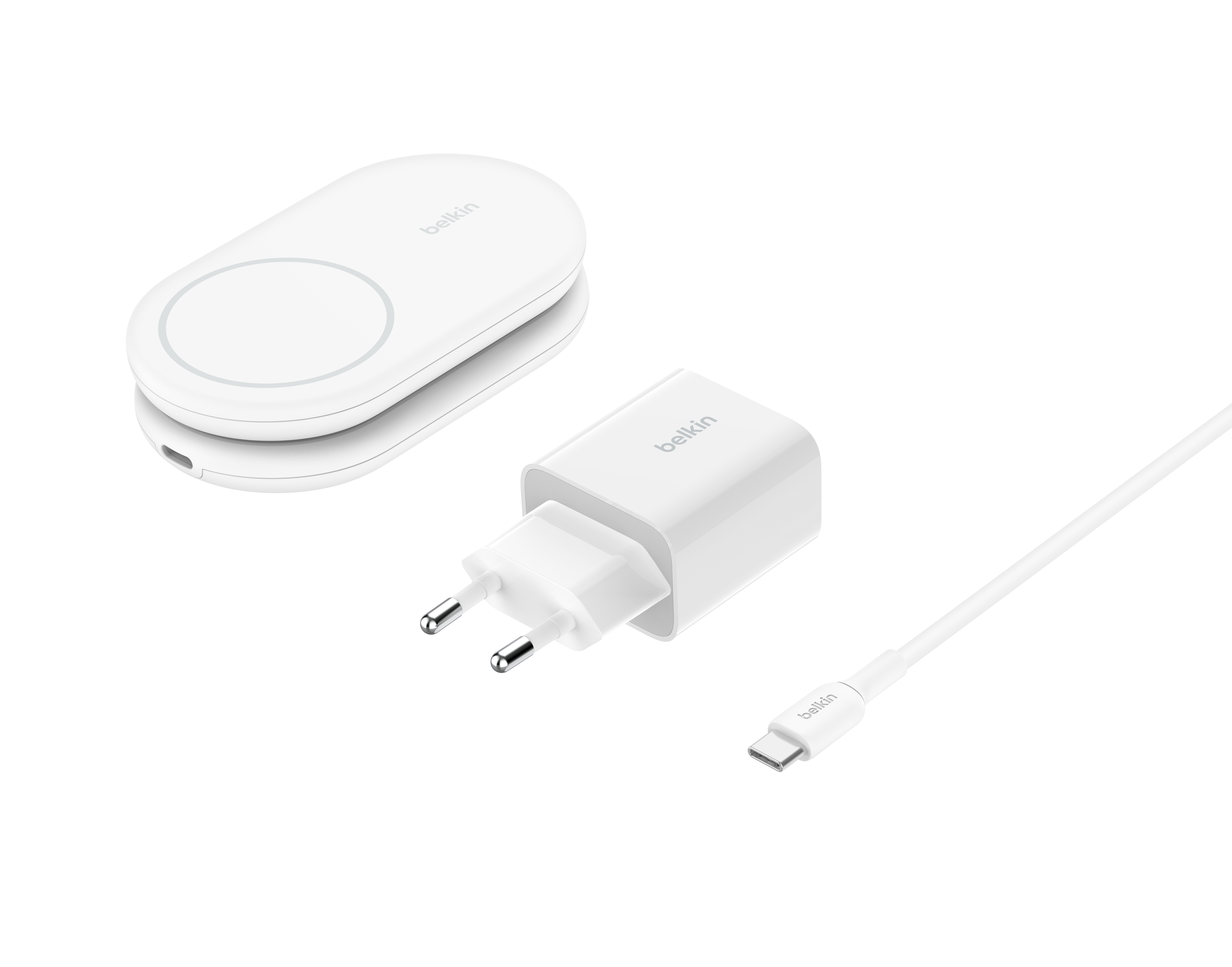 Belkin BOOSTCHARGE Qi2 15w Magnetic Stand - White [2]