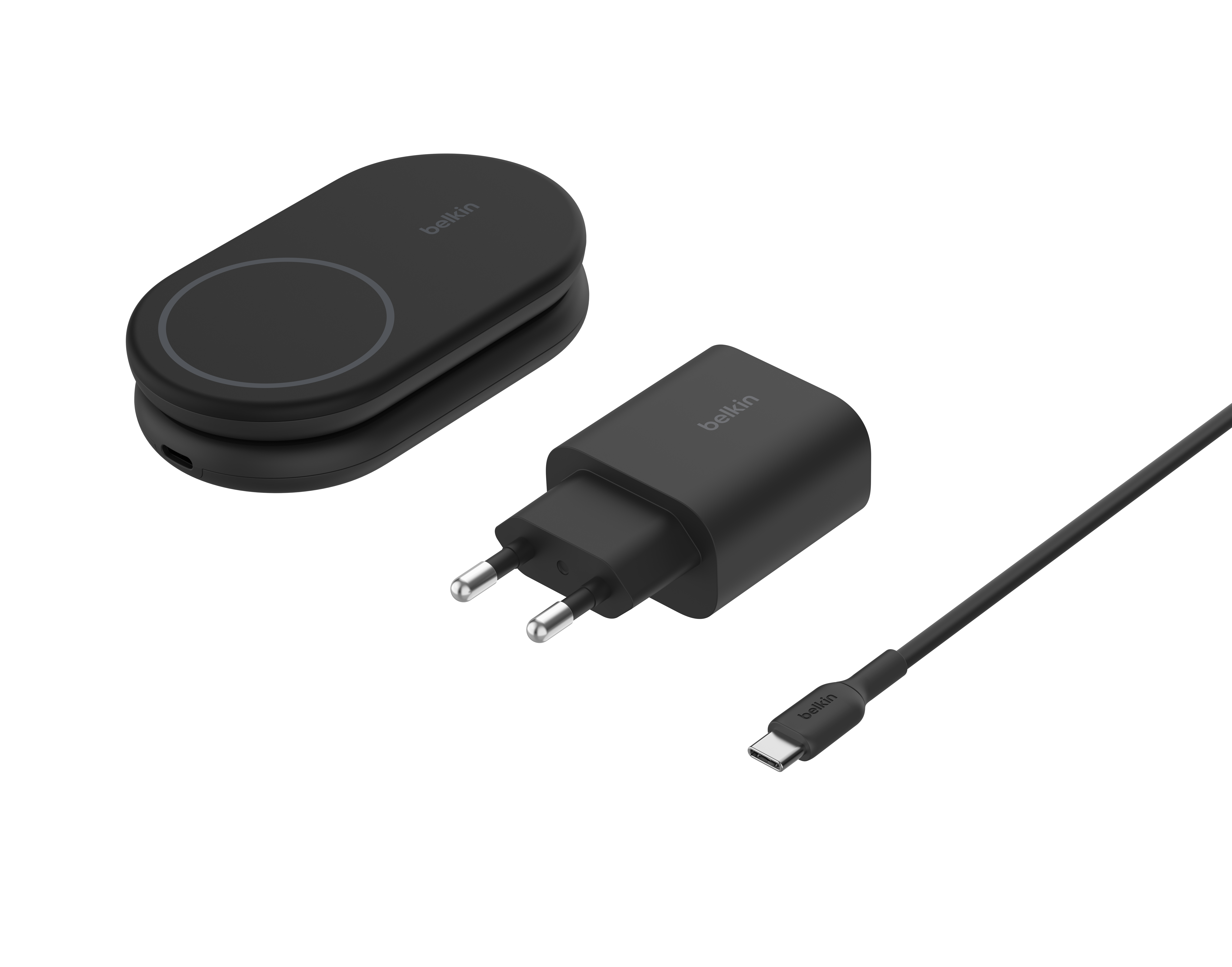 Belkin BOOSTCHARGE Qi2 15w Magnetic 2in1 Stand - Black [2]
