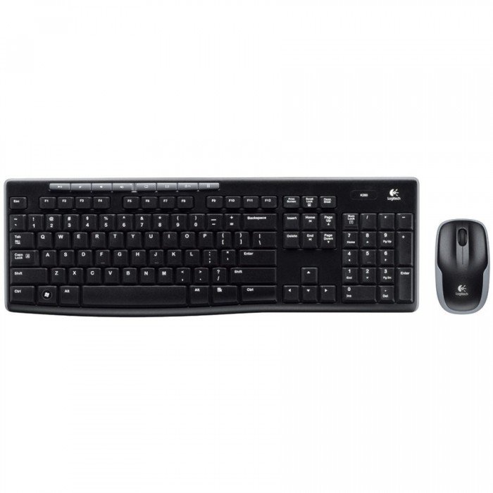 Logitech Wireless Combo MK270 - Multimedia Keyboard + Mouse, Black [1]