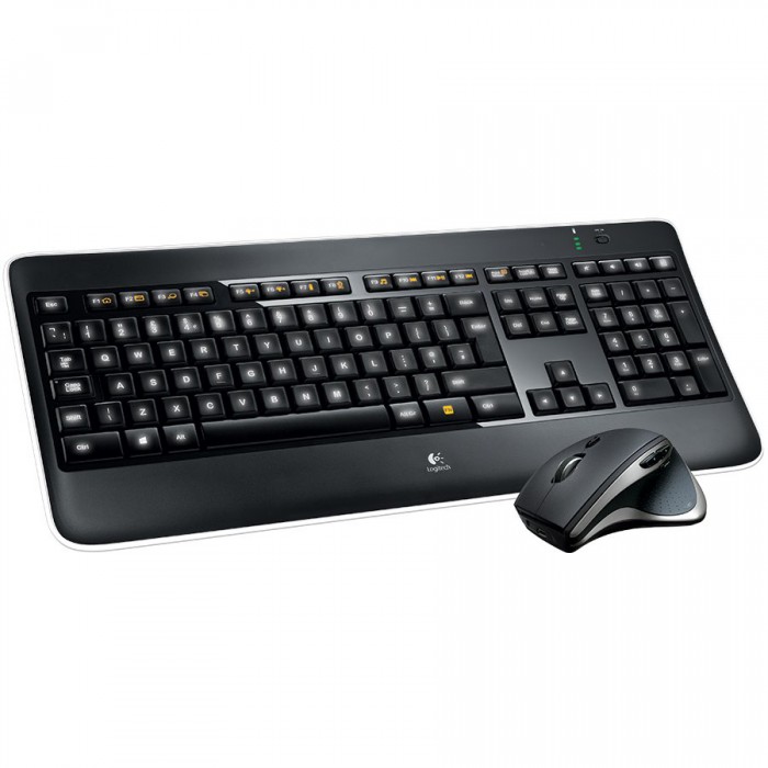 Tastaturi LOGITECH Wireless Illuminated K800, Hand proximity detection, Backlighting, Slim, Black, Bulk, 1-pk [1]