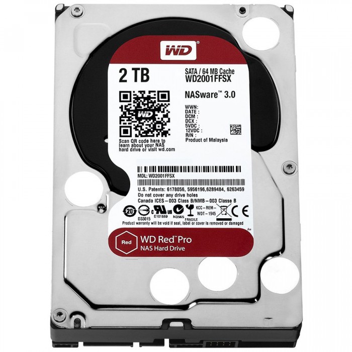 HDD 2TB RED PRO 64MB S-ATA3 "2FFSX" WD "WD2002FFSX " [1]