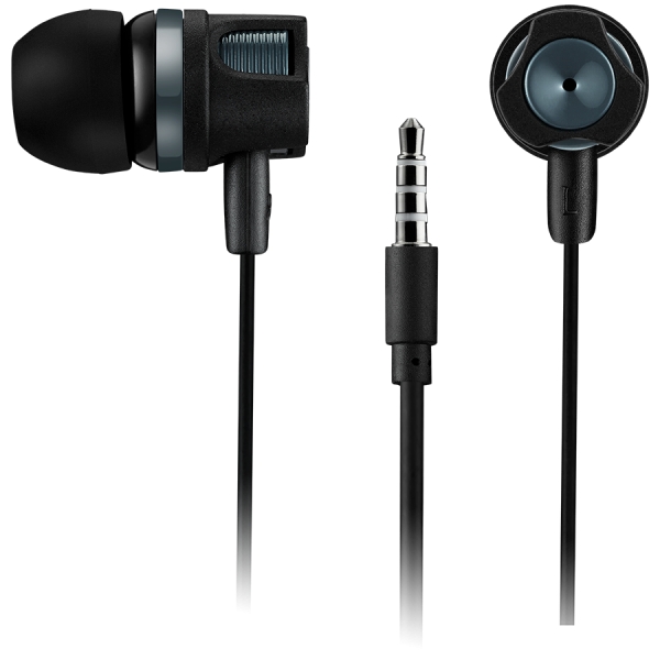 CANYON EP-3 Stereo earphones with microphone, Dark gray, cable length 1.2m, 21.5*12mm, 0.011kg [2]
