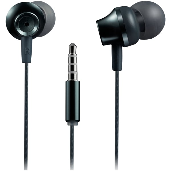 CANYON Stereo earphones with microphone, metallic shell, 1.2M, dark gray [2]