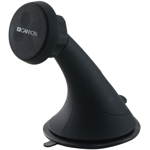 Canyon CH-6 Car Holder for Smartphones,magnetic suction function ,with 2 plates(rectangle/circle), black ,97*67.5*107mm 0.068kg [4]