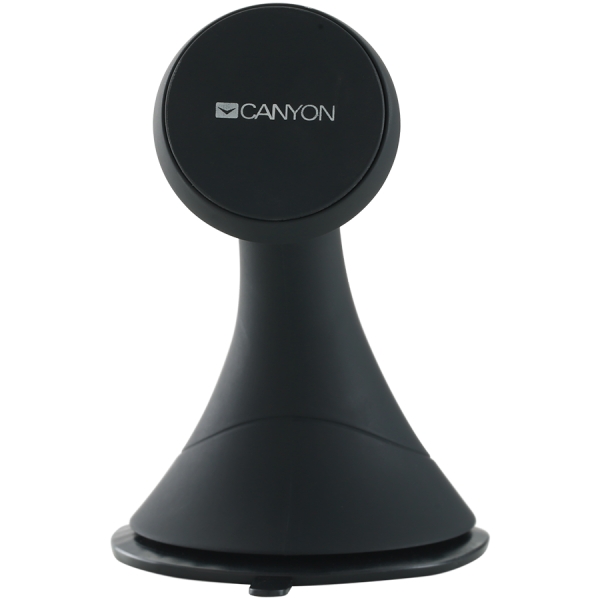 Canyon CH-6 Car Holder for Smartphones,magnetic suction function ,with 2 plates(rectangle/circle), black ,97*67.5*107mm 0.068kg [3]