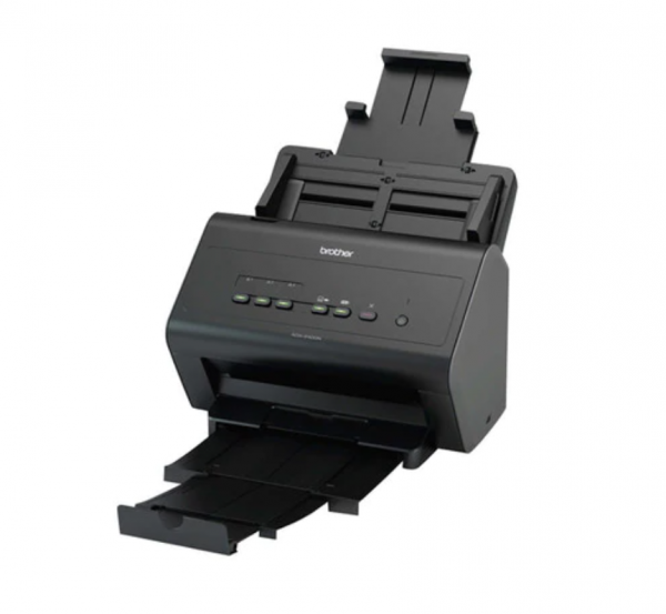 Scanner Brother ADS-2400N, A4, 600 dpi, ADF single pass 50 de coli, 30 ipm, 60 ipm duplex, USB si retea, Negru [2]