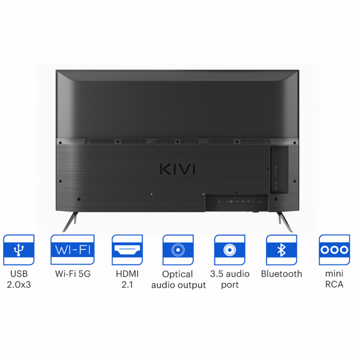 43', UHD, Android TV 11, Black, 3840x2160, 60 Hz, Sound by JVC, 2x12W, 53 kWh/1000h , BT5.1, HDMI ports 4, 24 months [12]