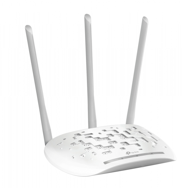 ACCESS POINT TP-LINK wireless  450Mbps, port 10/100Mbps, 3 antene externe, pasiv PoE, Atheros, 3T3R, 2.4GHz, Passive PoE, QSS Push Button "TL-WA901N" (include timbru verde 1 leu) [2]