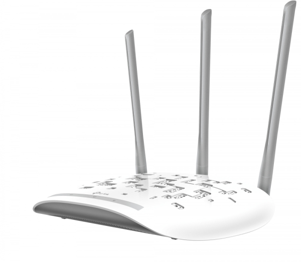 ACCESS POINT TP-LINK wireless  450Mbps, port 10/100Mbps, 3 antene externe, pasiv PoE, Atheros, 3T3R, 2.4GHz, Passive PoE, QSS Push Button "TL-WA901N" (include timbru verde 1 leu) [1]