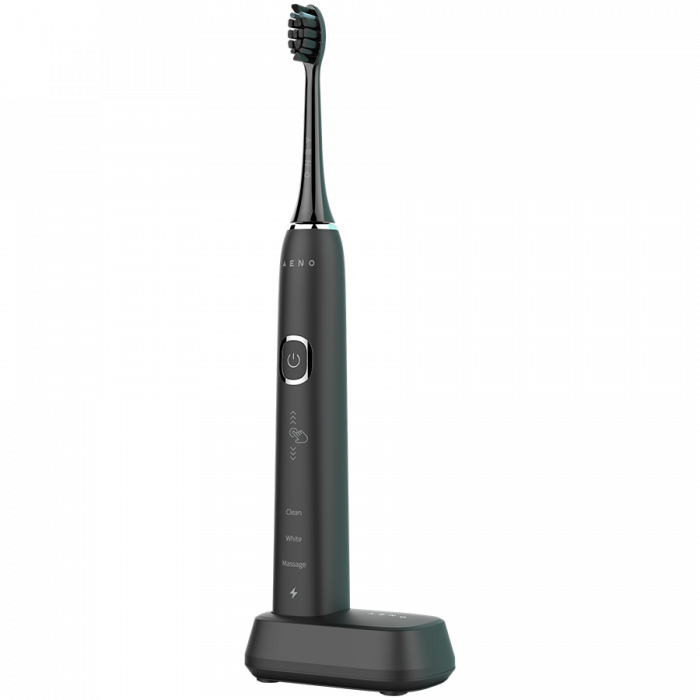 AENO Sonic Electric Toothbrush, DB4: Black, 9 scenarios, with 3D touch, wireless charging, 40000rpm, 37 days without charging, IPX7 [1]