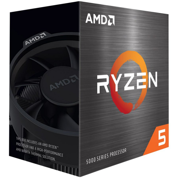 AMD CPU Desktop Ryzen 5 6C/12T 5600X (3.7/4.6GHz Max Boost,35MB,65W,AM4) box with Wraith Stealth Cooler [1]
