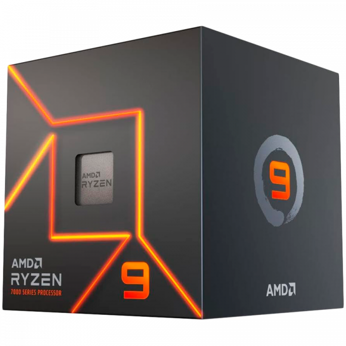 AMD CPU Desktop Ryzen 9 12C/24T 7900 (5.4GHz Max Boost,76MB,65W,AM5) box, with Radeon Graphics [1]