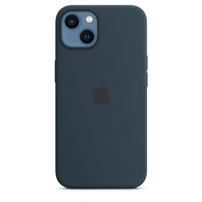 Apple iPhone 13 Silicone Case with MagSafe - Abyss Blue [3]