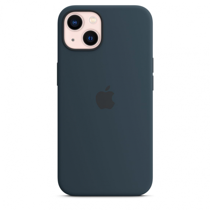 Apple iPhone 13 Silicone Case with MagSafe - Abyss Blue [6]
