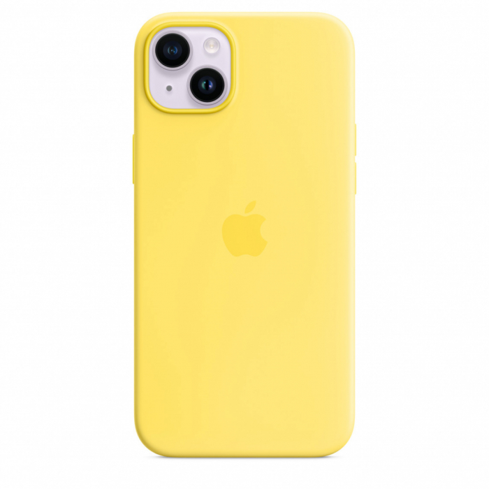 Apple iPhone 14 Plus Silicone Case with MagSafe - Canary Yellow (SEASONAL 2023 Spring) [2]