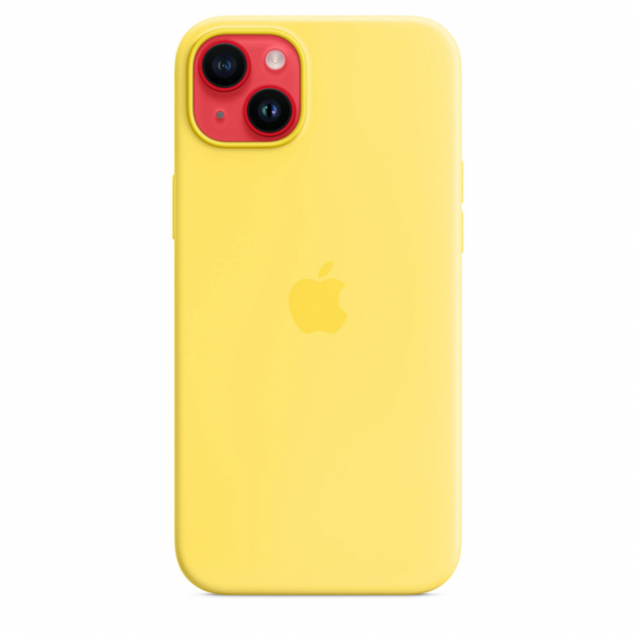 Apple iPhone 14 Plus Silicone Case with MagSafe - Canary Yellow (SEASONAL 2023 Spring) [5]