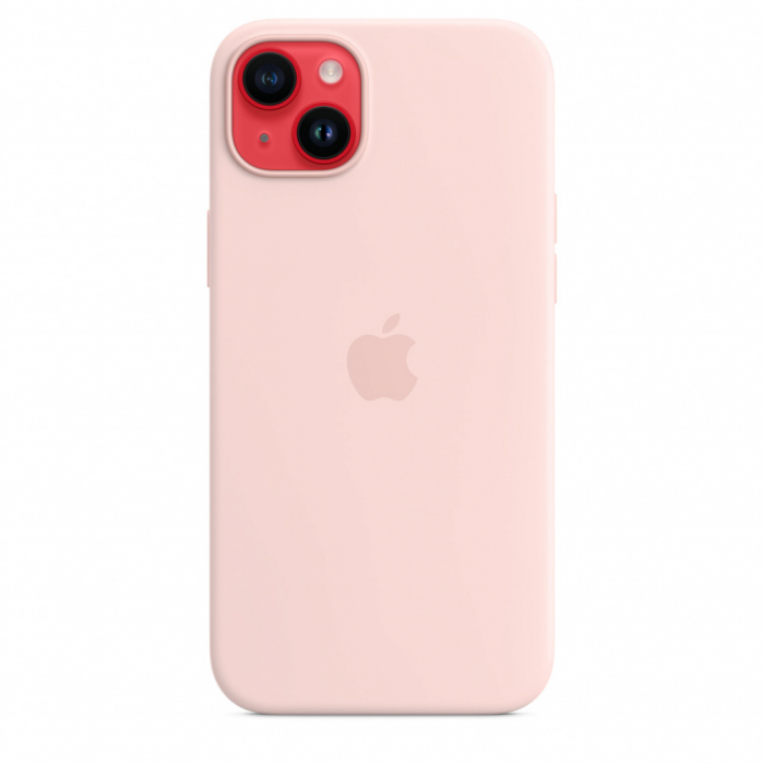 Apple iPhone 14 Plus Silicone Case with MagSafe - Chalk Pink [5]