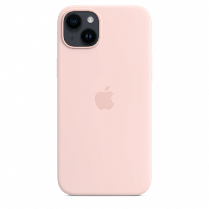 Apple iPhone 14 Plus Silicone Case with MagSafe - Chalk Pink [3]