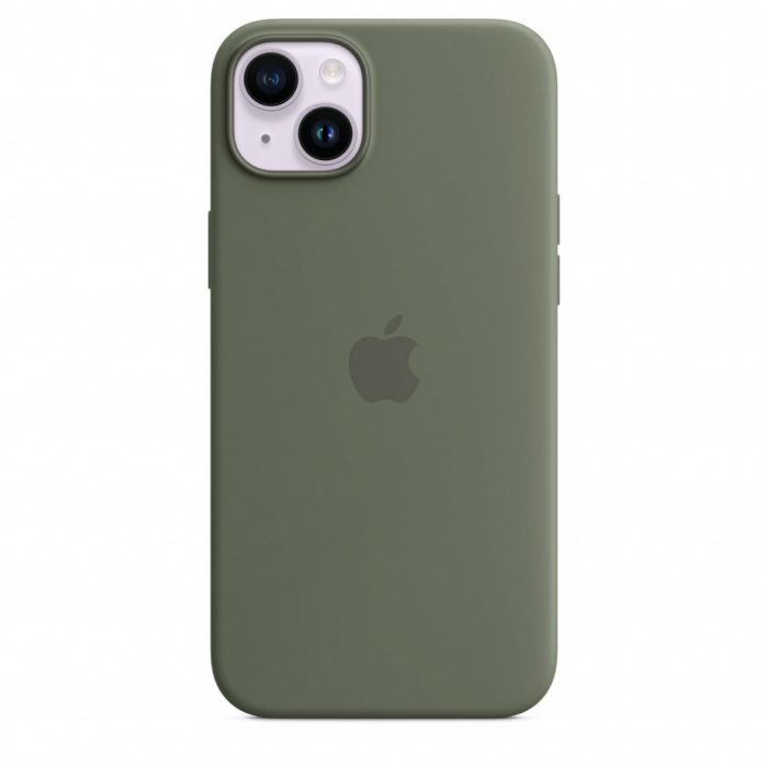 Apple iPhone 14 Plus Silicone Case with MagSafe - Olive (SEASONAL 2023 Spring) [2]