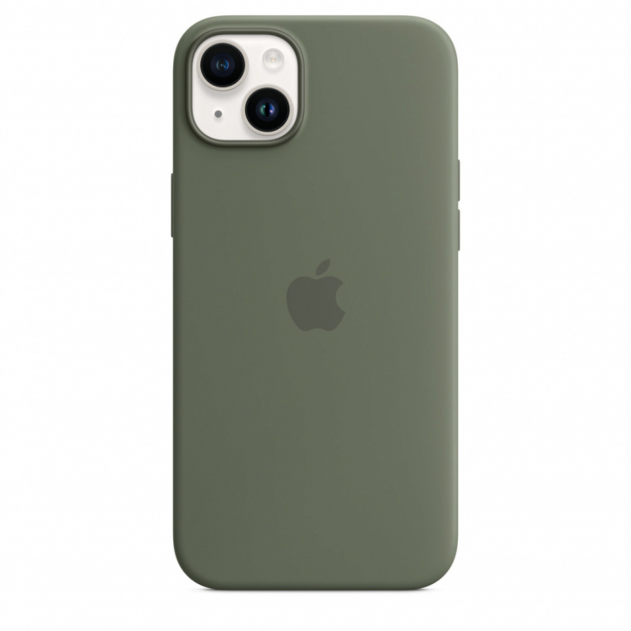 Apple iPhone 14 Plus Silicone Case with MagSafe - Olive (SEASONAL 2023 Spring) [4]