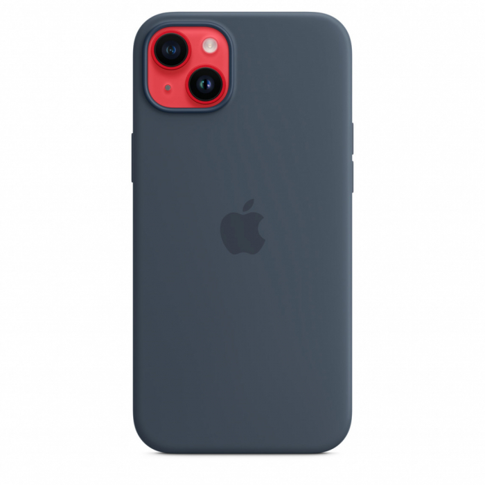 Apple iPhone 14 Plus Silicone Case with MagSafe - Storm Blue [5]