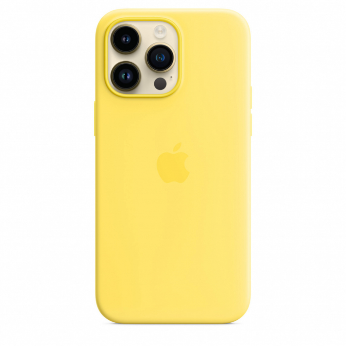 Apple iPhone 14 Pro Max Silicone Case with MagSafe - Canary Yellow (SEASONAL 2023 Spring) [2]