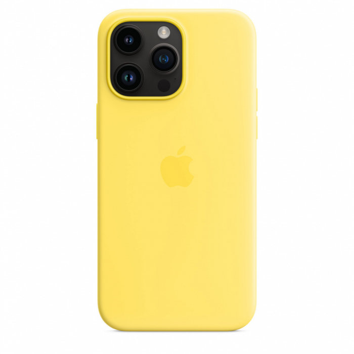Apple iPhone 14 Pro Max Silicone Case with MagSafe - Canary Yellow (SEASONAL 2023 Spring) [4]