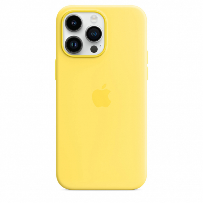 Apple iPhone 14 Pro Max Silicone Case with MagSafe - Canary Yellow (SEASONAL 2023 Spring) [3]