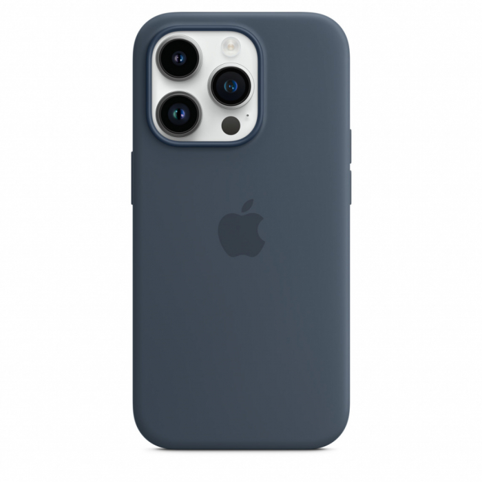 Apple iPhone 14 Pro Silicone Case with MagSafe - Storm Blue [3]