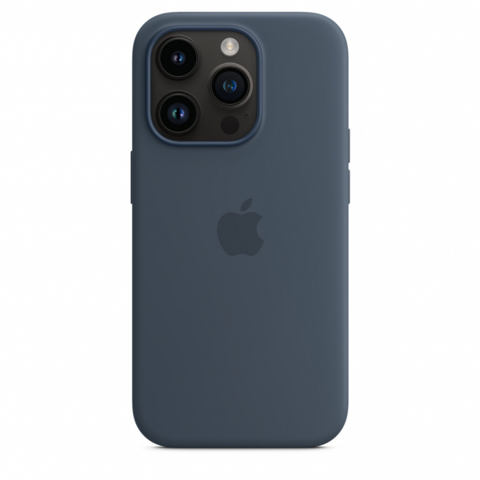 Apple iPhone 14 Pro Silicone Case with MagSafe - Storm Blue [4]