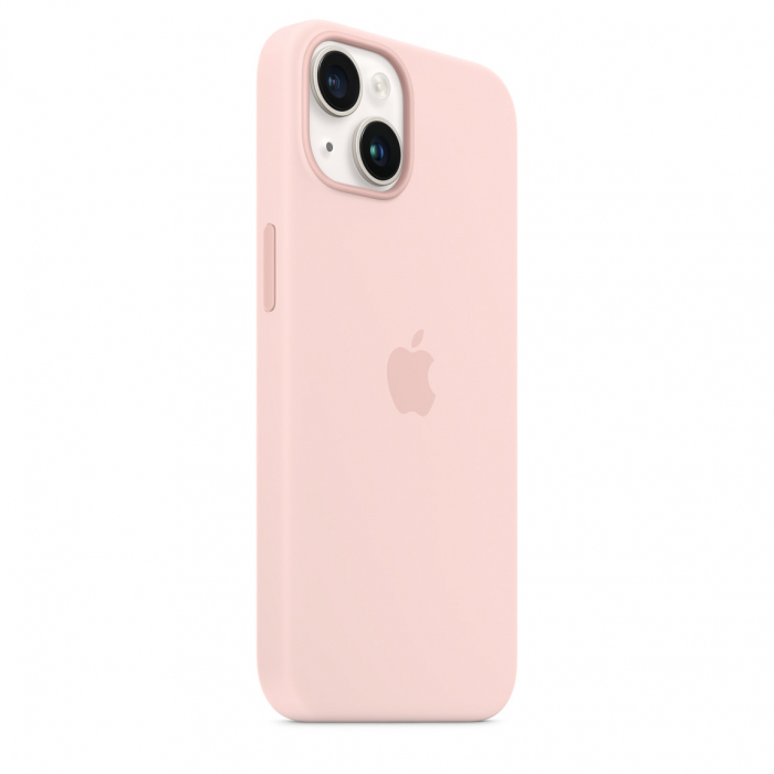 Apple iPhone 14 Silicone Case with MagSafe - Chalk Pink [7]
