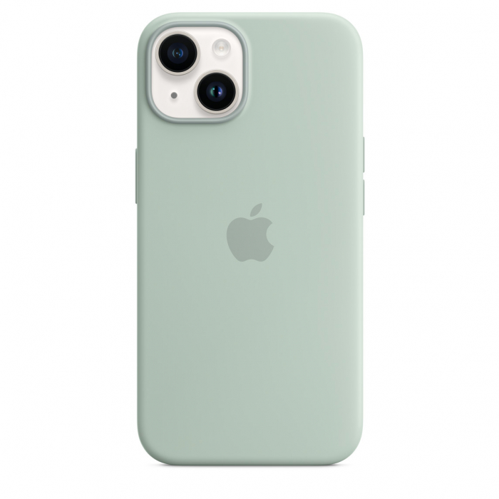 Apple iPhone 14 Silicone Case with MagSafe - Succulent (SEASONAL 2022 Fall) [7]