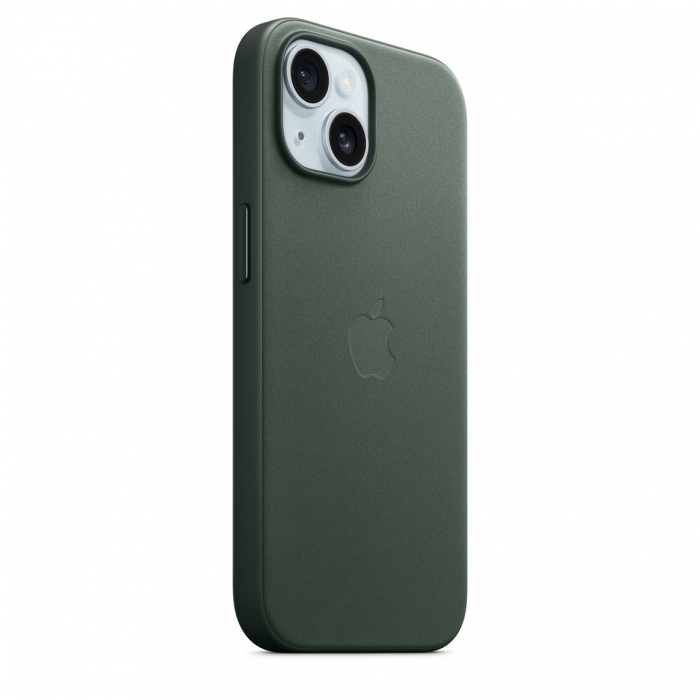 Apple iPhone 15 FineWoven Case w MagSafe - Evergreen [6]