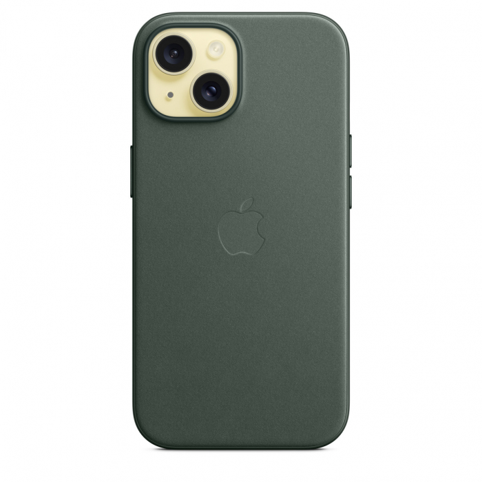Apple iPhone 15 FineWoven Case w MagSafe - Evergreen [4]