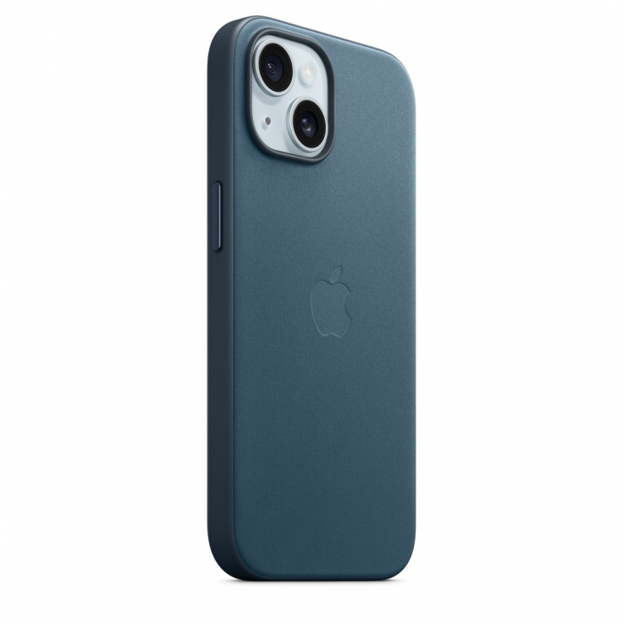 Apple iPhone 15 FineWoven Case w MagSafe - Pacific Blue [2]