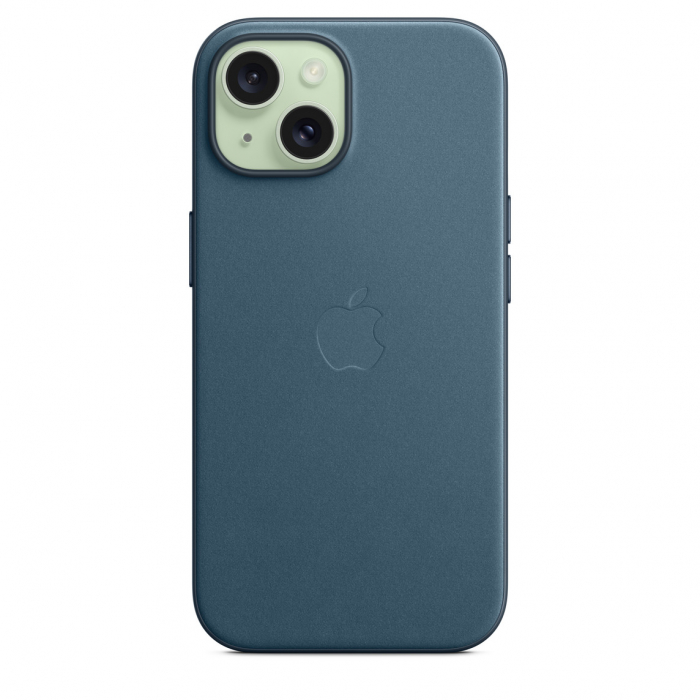 Apple iPhone 15 FineWoven Case w MagSafe - Pacific Blue [6]