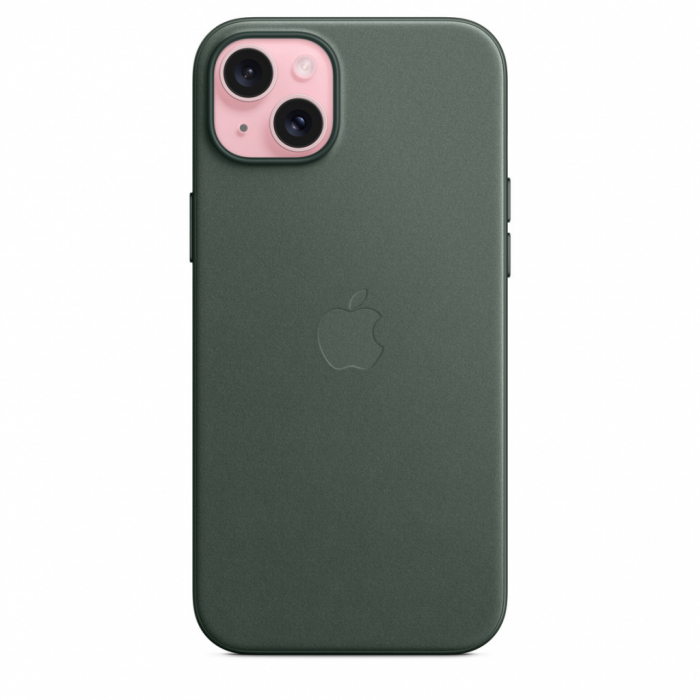 Apple iPhone 15 Plus FineWoven Case w MagSafe - Evergreen [4]