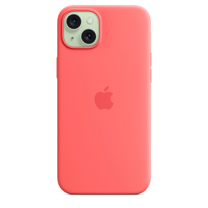 Apple iPhone 15 Plus Silicone Case w MagSafe - Guava [3]