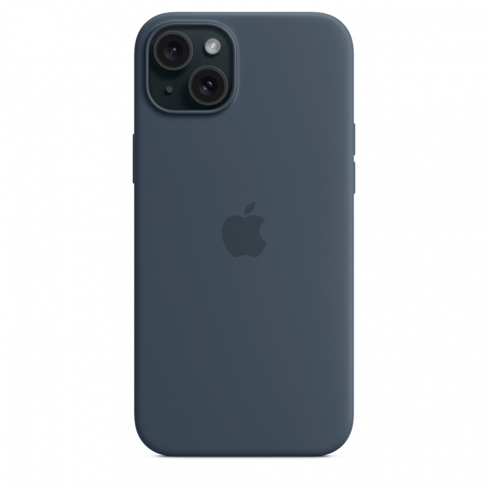 Apple iPhone 15 Plus Silicone Case w MagSafe - Storm Blue [4]