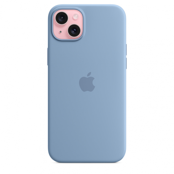 Apple iPhone 15 Plus Silicone Case w MagSafe - Winter Blue [3]
