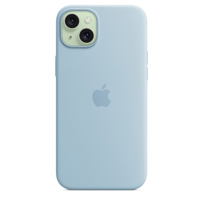 Apple iPhone 15 Plus Silicone Case with MagSafe - Light Blue [2]