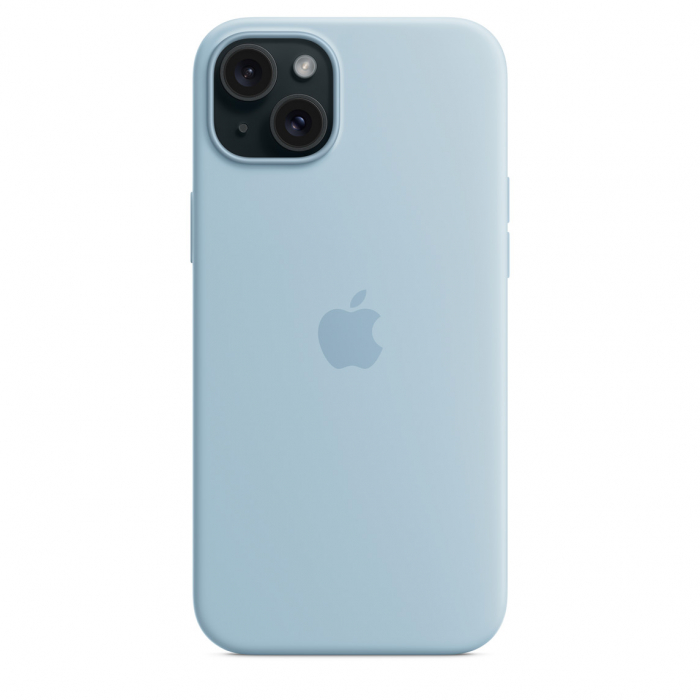 Apple iPhone 15 Plus Silicone Case with MagSafe - Light Blue [5]