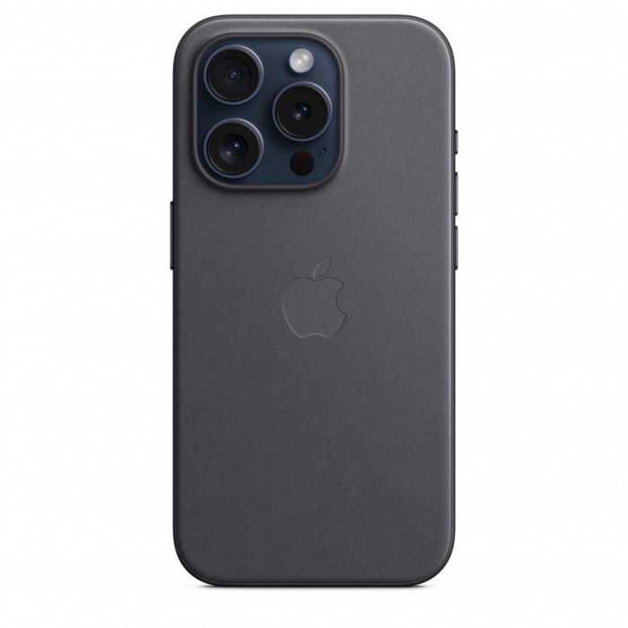 Apple iPhone 15 Pro FineWoven Case w MagSafe - Black [2]