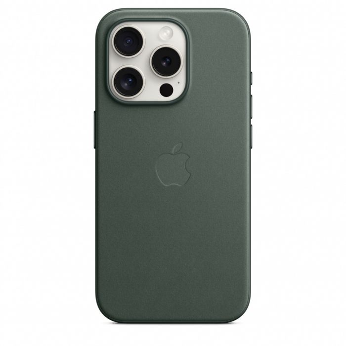 Apple iPhone 15 Pro FineWoven Case w MagSafe - Evergreen [3]