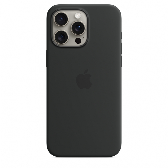 Apple iPhone 15 Pro Max Silicone Case w MagSafe - Black [4]
