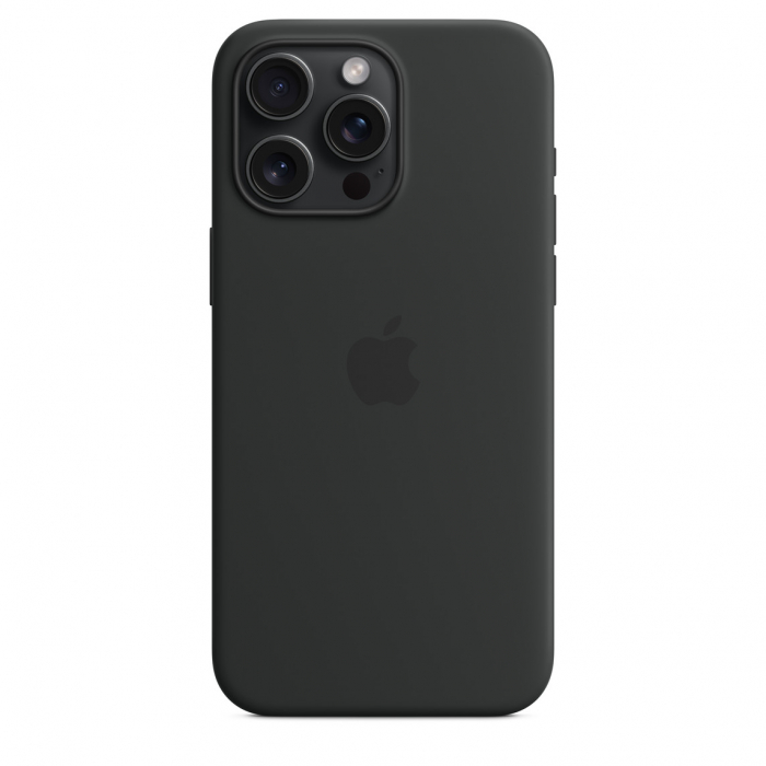 Apple iPhone 15 Pro Max Silicone Case w MagSafe - Black [3]