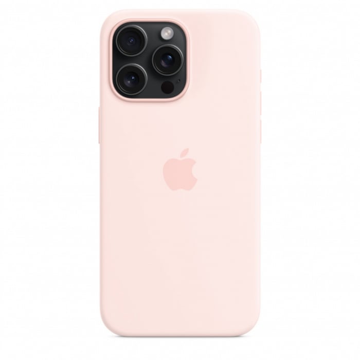 Apple iPhone 15 Pro Max Silicone Case w MagSafe - Light Pink [4]